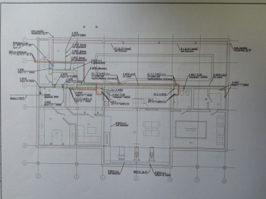 Монтаж отопления, водопровода и канализации на коттедже 750 м2