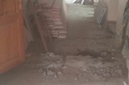 Ремонт коридора колледжа 150 м2